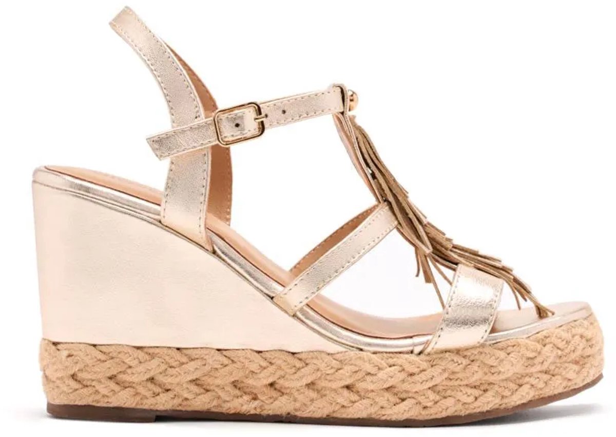 Gioseppo Elderon Wedgesandalen Goud EU 37 Vrouw