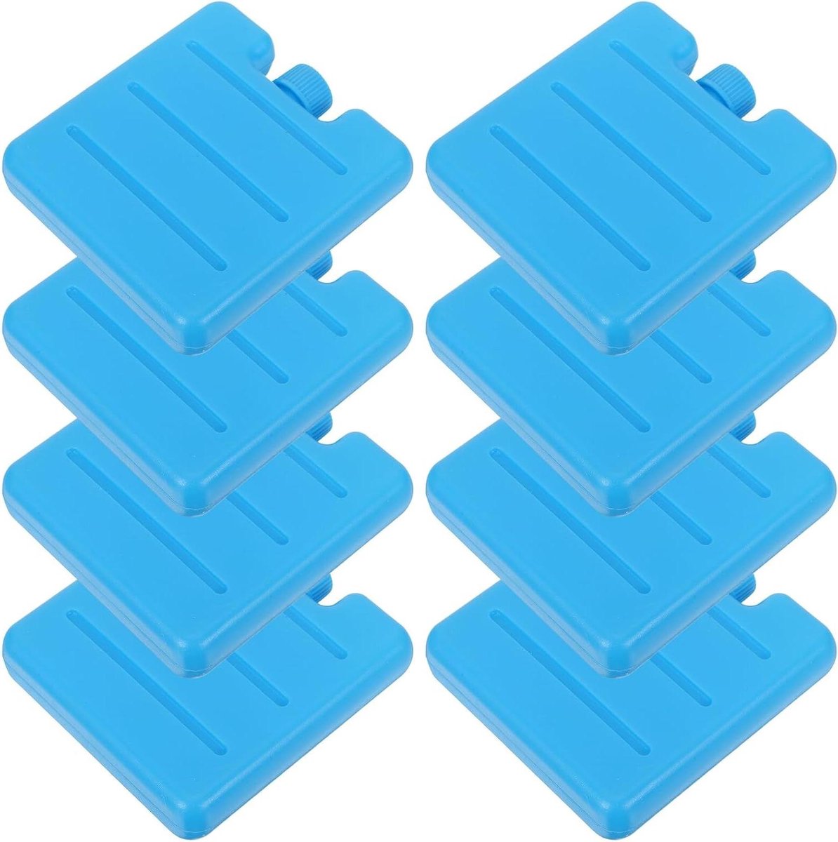 Herbruikbare Ijszakken - Koeltas Elementen - Bederfelijke Waren Vervoeren - Lange Koelduur - 8 Stuks - Blauw