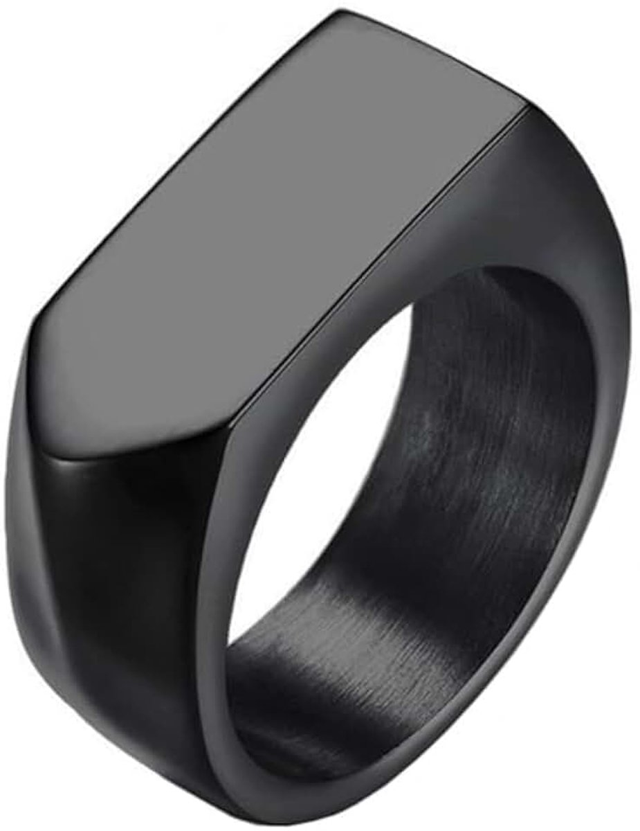 Stalen zegelring Mendes Jewelry-19mm