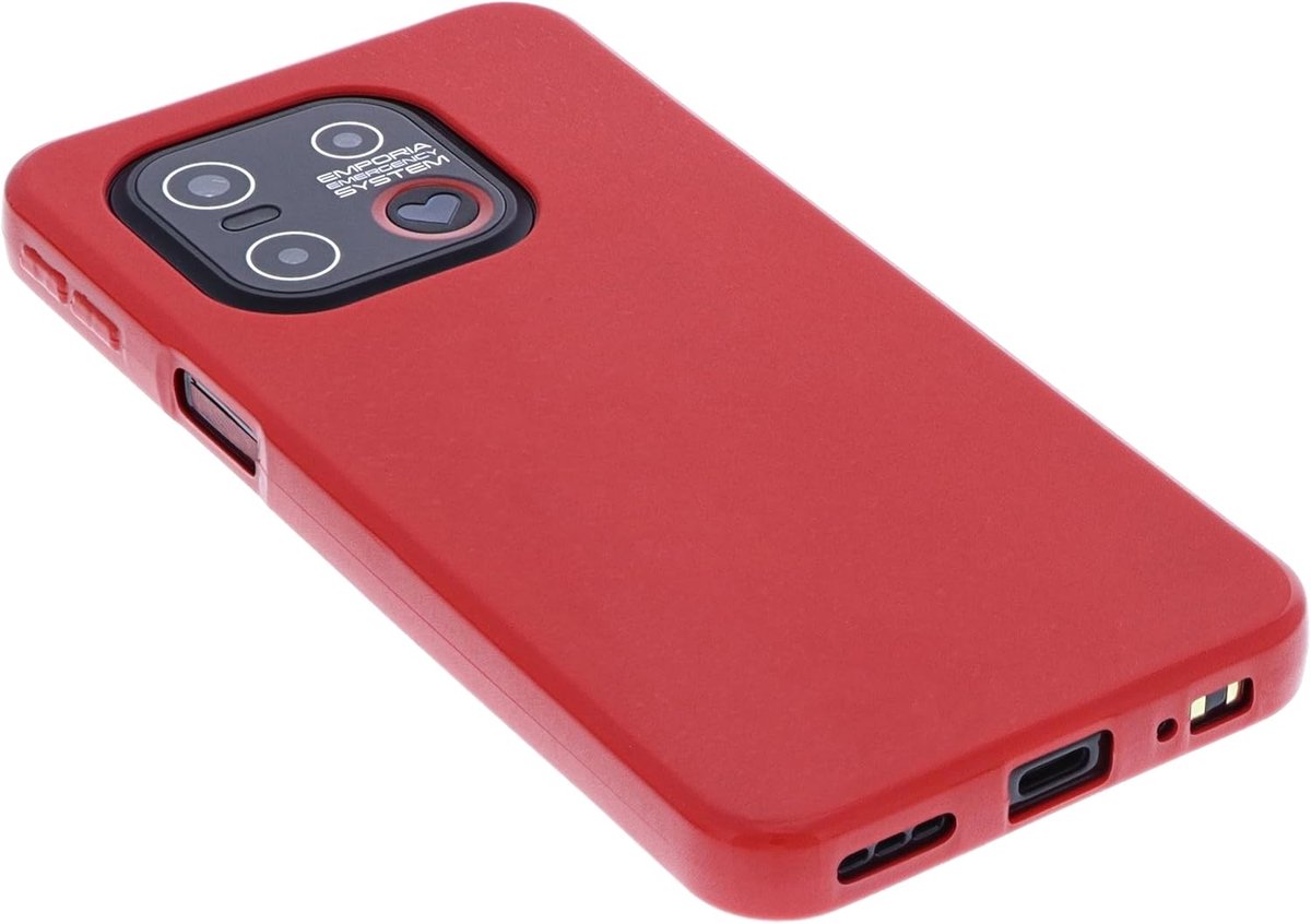 Case Compatible with Emporia Smart 6 Lite Rubber TPU Protection Mobile Phone Case Red - ShopVlot