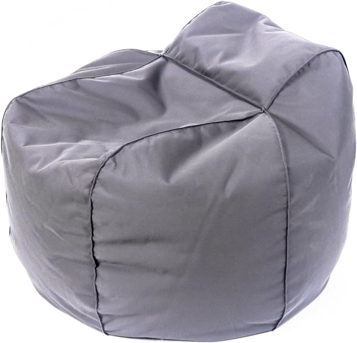 Poef Zitzak - Beanbag Stoel - Ontspannen Buiten - Vlekbestendig Waterafstotend - 87x59x40 cm - Lichtgrijs