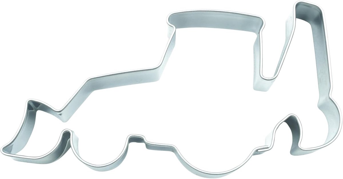 BekkiB - Cutters "excavator" - approx. 9 x 4.5 cm - Dishwasher safe cookie cutter made of stainless steel - ShopVlot