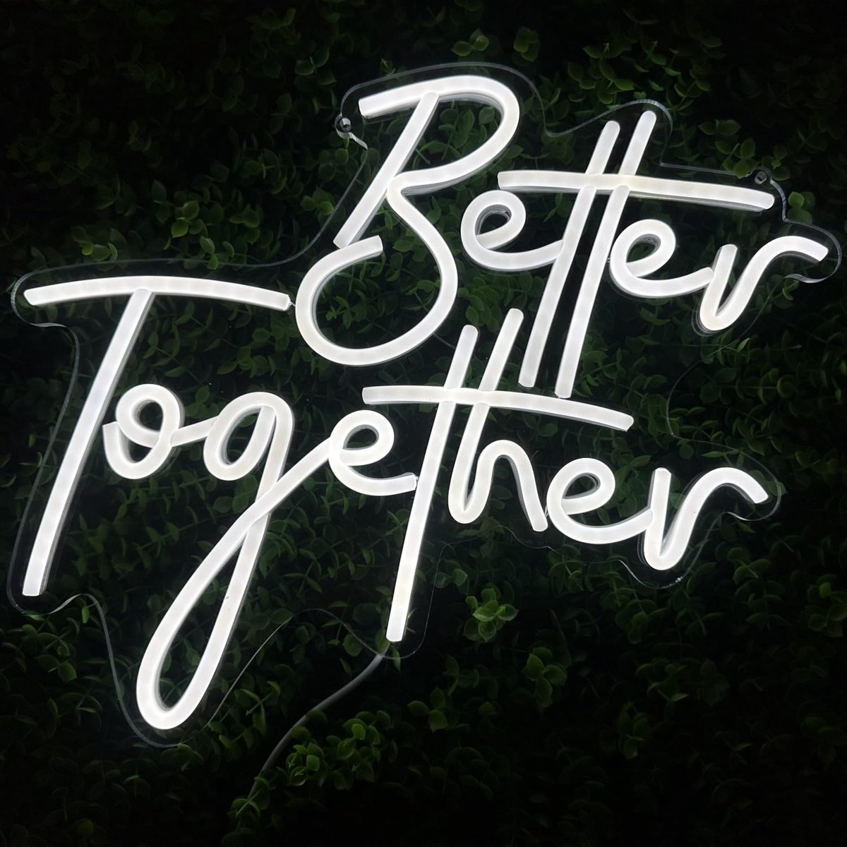 Neon Light Sign LED Better Together Night Lights USB Operated Decorative Marquee Sign Bar Pub Store Club Garage Home - ShopVlot
