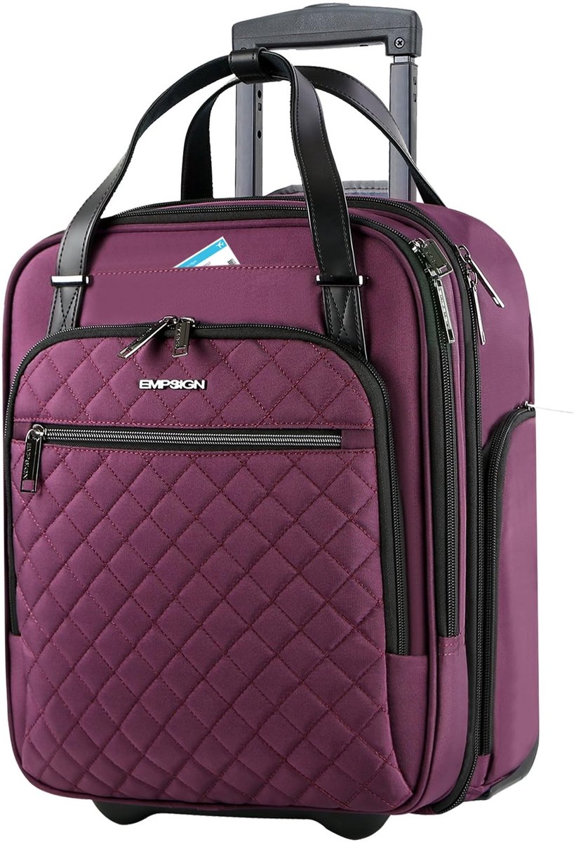Solidchoice - Handbagage Onder De Stoel Tas Met Wielen, 16 inch