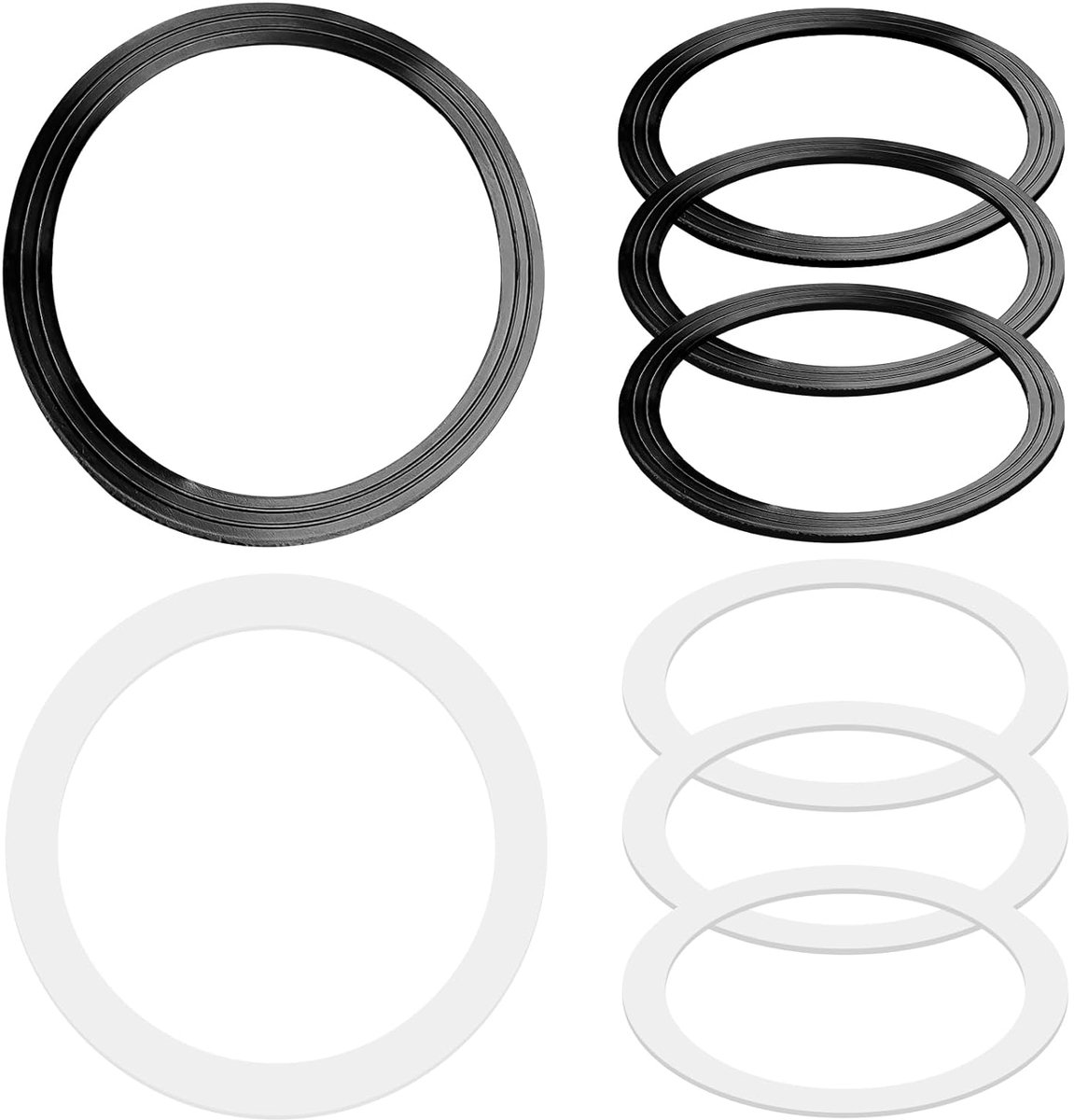 8 Pcs Wash Basin O-Ring 110mm Washbasin Sealing Ring Thick Flat Washers Set Sink Drain Seal Rubber Seal Bath Stop Seal - ShopVlot