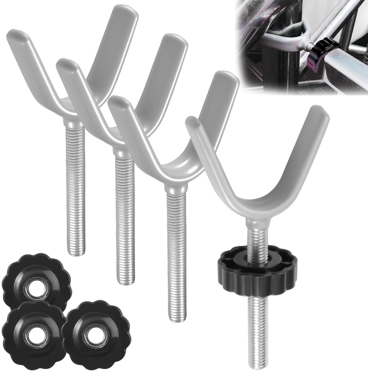 Solidchoice - Set van 4 Y-Spindel Drukschroeven voor Trapbescherming