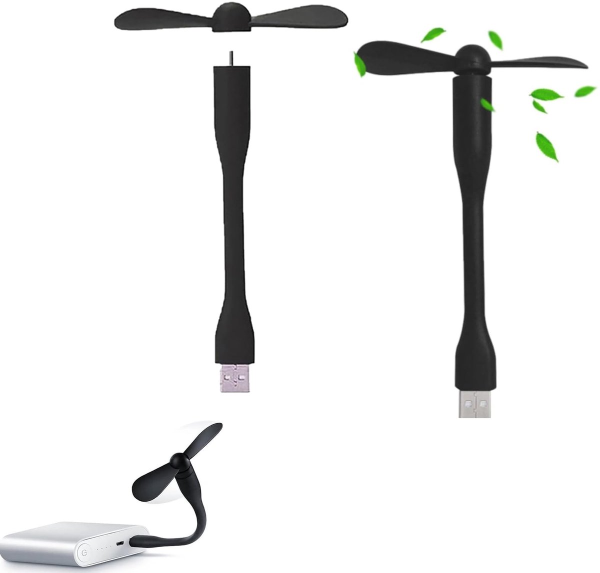 Solidchoice - Mini USB Fan met Flexibele Kabel