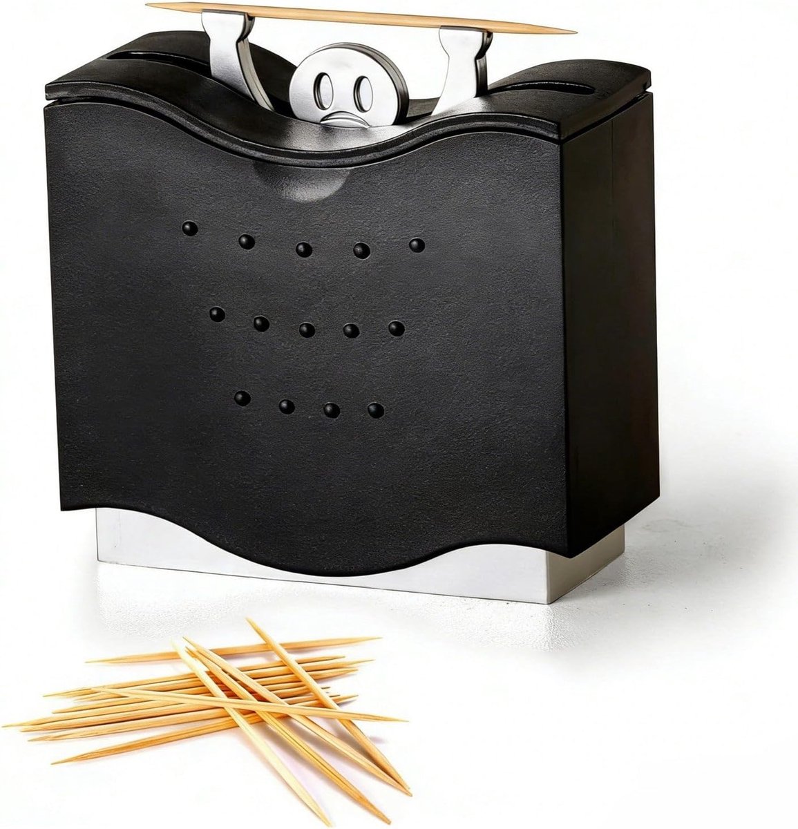 Tandenstokerdispenser pop-up - hygiënisch en praktisch - voor tandenstokers tot 6,5 cm - ShopVlot
