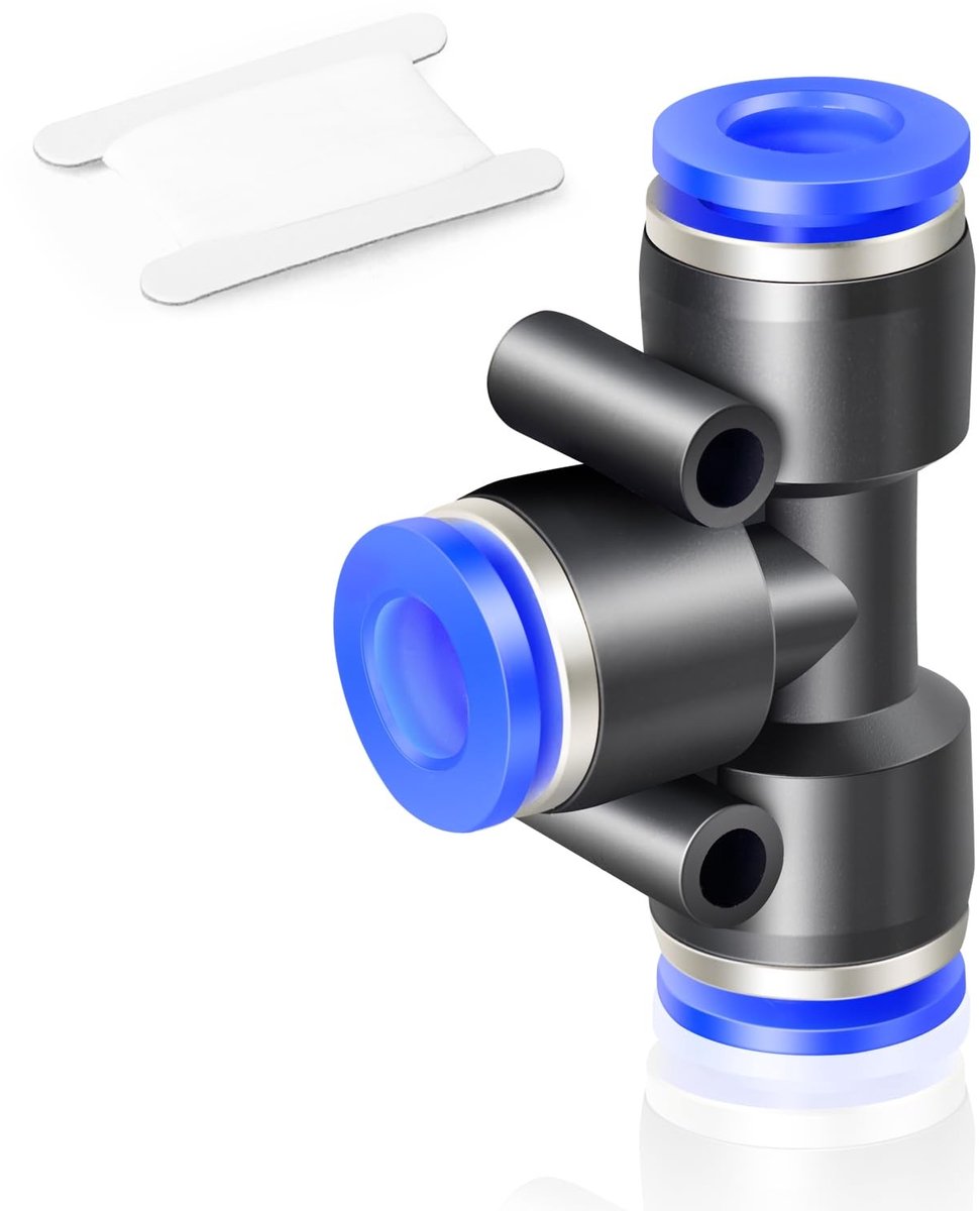 Solidchoice - Kunststof 8mm T-stuk Pneumatische Connector voor Compressor