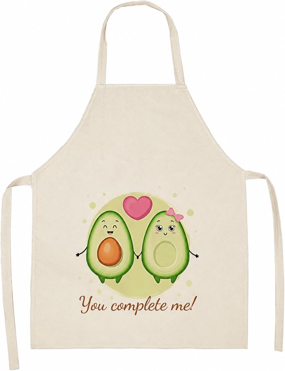 Schort voor volwassenen en kinderen - grappig avocado ontwerp - ideaal voor barbecue en koken - ShopVlot