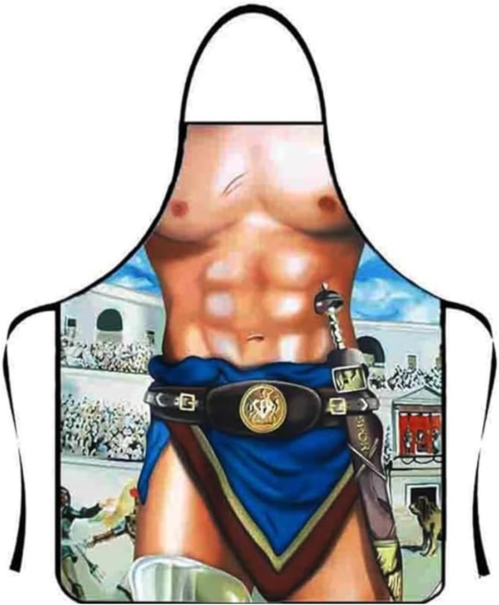 Schort Spartacus Gladiator - Funny ontwerp - Unisex maat - Ideaal voor barbecue - ShopVlot