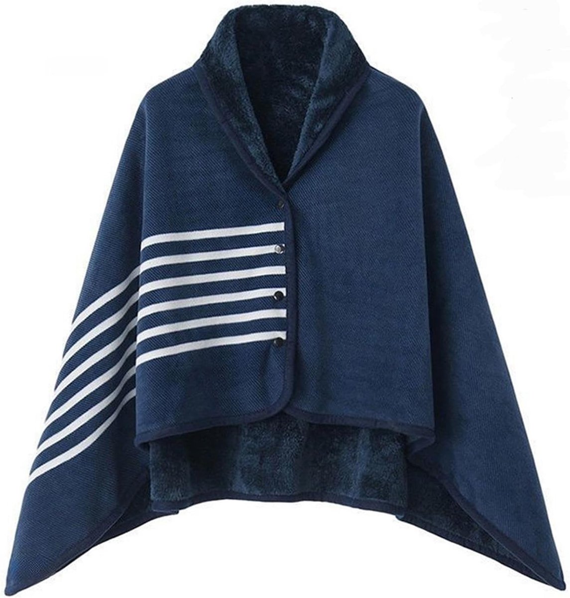 Poncho winter warm - dikke fleece - oversized cape - ideaal als schouderwarmer - ShopVlot