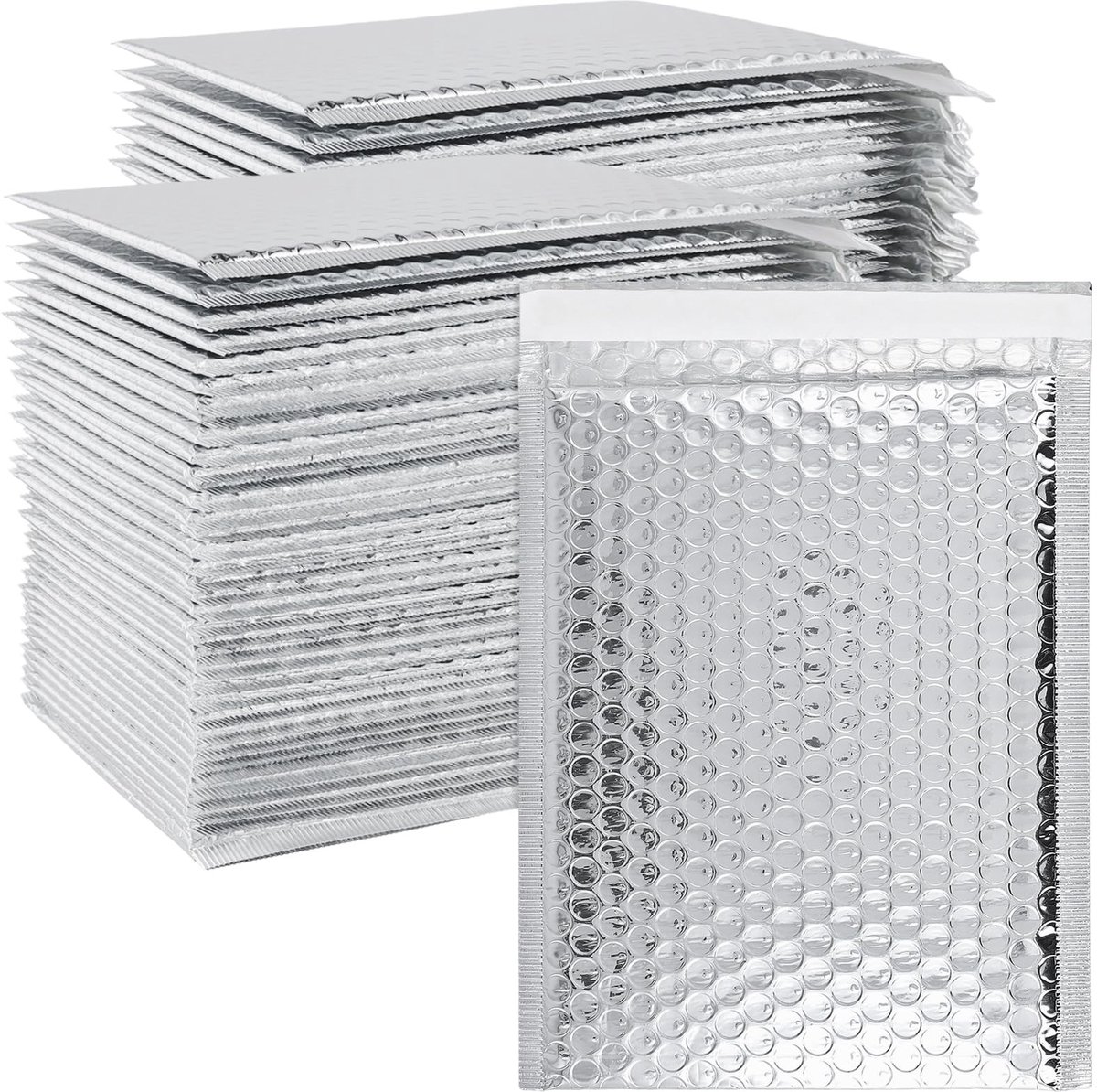 Solidchoice - 80 Stuks A5 Luchtkussen Verzendzakken Zilver