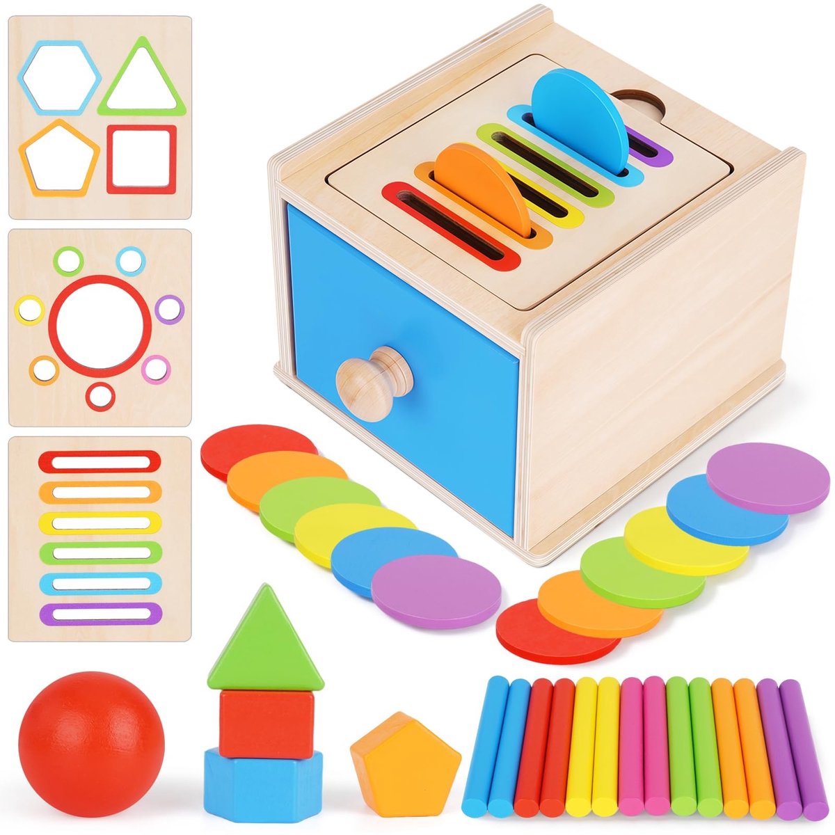 Solidchoice - Montessori Leerspeelgoed voor Peuters 1-3 Jaar