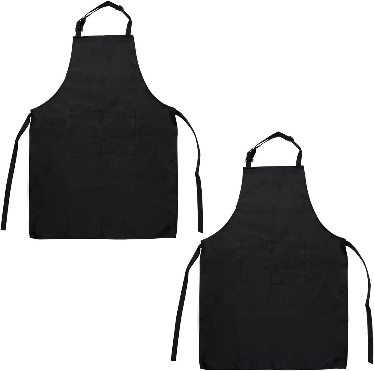 Keuken Schorten 2-Pack - Zwart - Waterdicht - Ideaal voor koken en bakken - ShopVlot