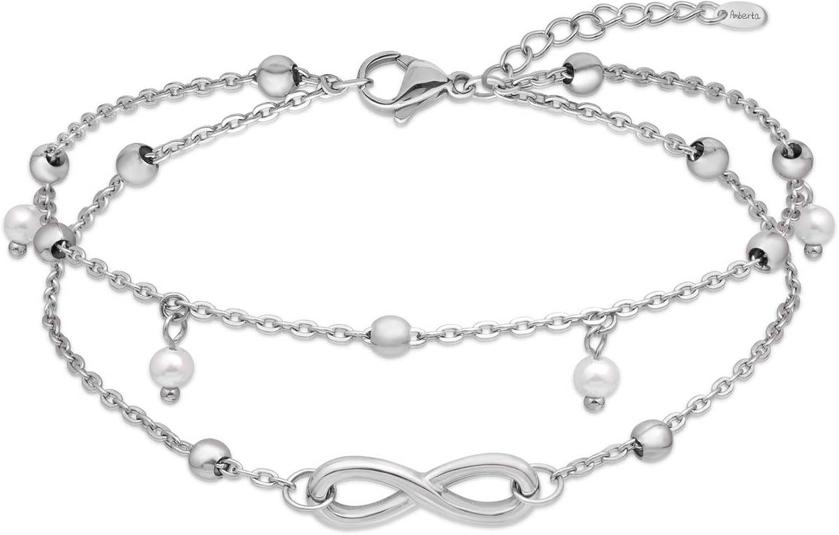 Enkelbandjes voor vrouwen - verstelbaar - met hart en kralen - trendy boho stijl - ShopVlot