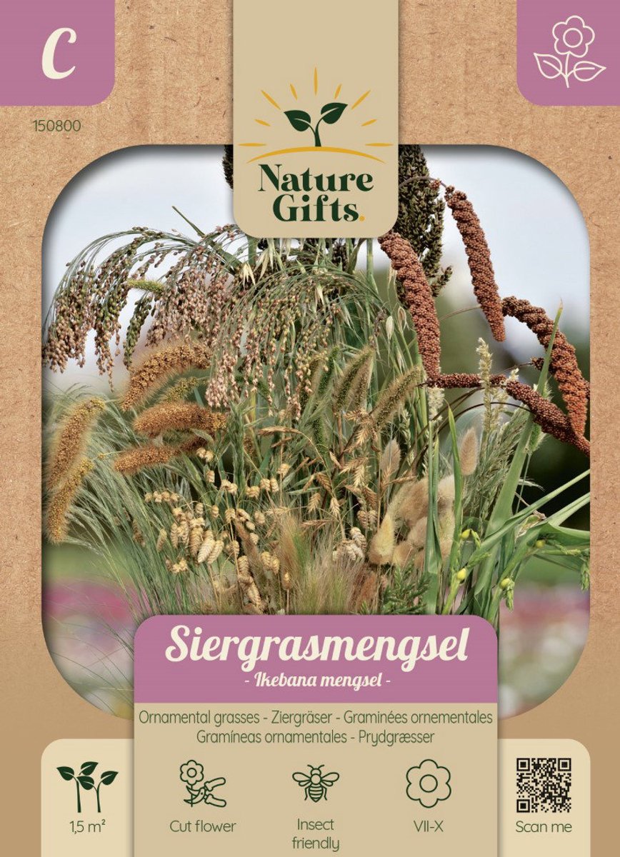 Siergrasmengsel bloemenzaad Nature Gifts Baltus