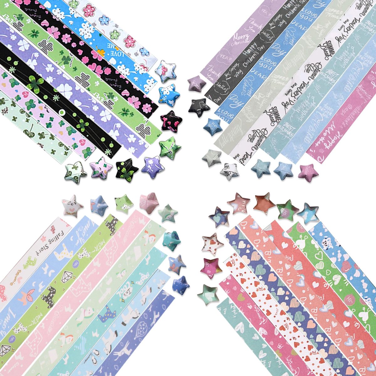 Solidchoice - Set van 2160 Origami Ster Papier Strips voor Creatieve Projecten