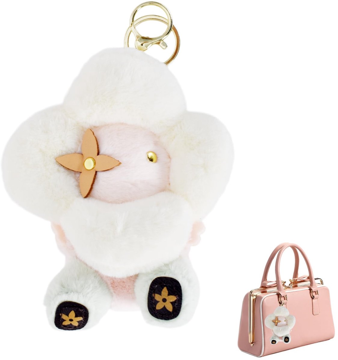 Solidchoice - Plush Zonnebloem Sleutelhanger voor Tasdecoratie