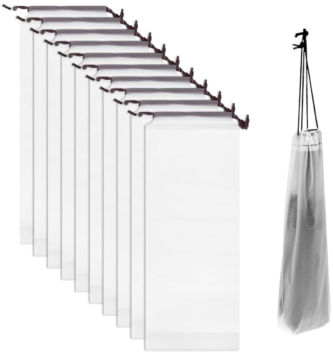 Solidchoice - Set van 10 Transparante Tassen voor Ombrellen