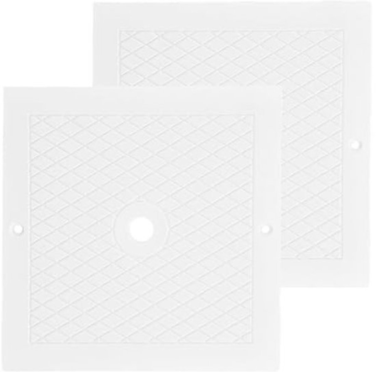 Zwembadskihoes 25,4 cm - Vierkant Schuimdeksel voor Spa-zwembaden - 2 Stuks