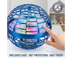 Flynova - Flying Ball - Mini Drone Voor Binnen - Fly Spinning Ball - Flying Spinner - Fidget Toy Boomerang Spinner - Met Led - Speelgoed Voor Kinderen - Kerstcadeaus - Voor Volwassenen & Kinderen