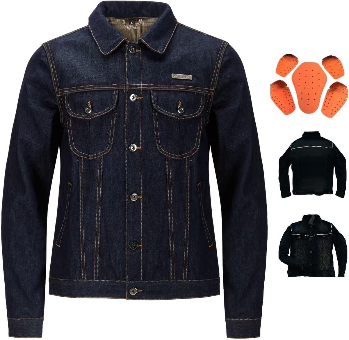 Motorkleding motorjack heren - waterdicht en duurzaam - met 5 CE bescherming - ideaal voor motorritten - ShopVlot