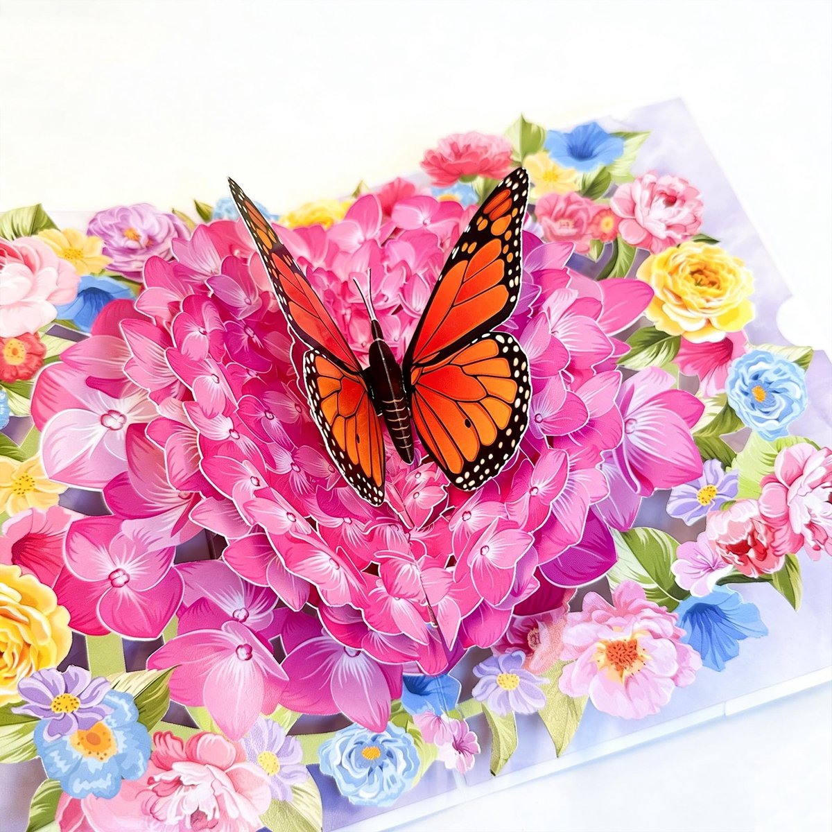 Solidchoice - 3D Pop-up Verjaardagskaart met Vlinder voor Vrouwen