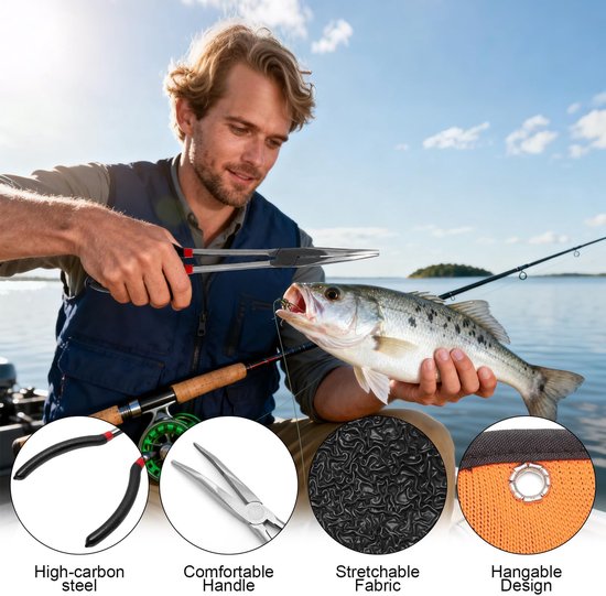 Solidchoice - Vissers Tang 28 cm met Handschoen voor Haak Verwijdering van Solidchoice — afbeelding 2