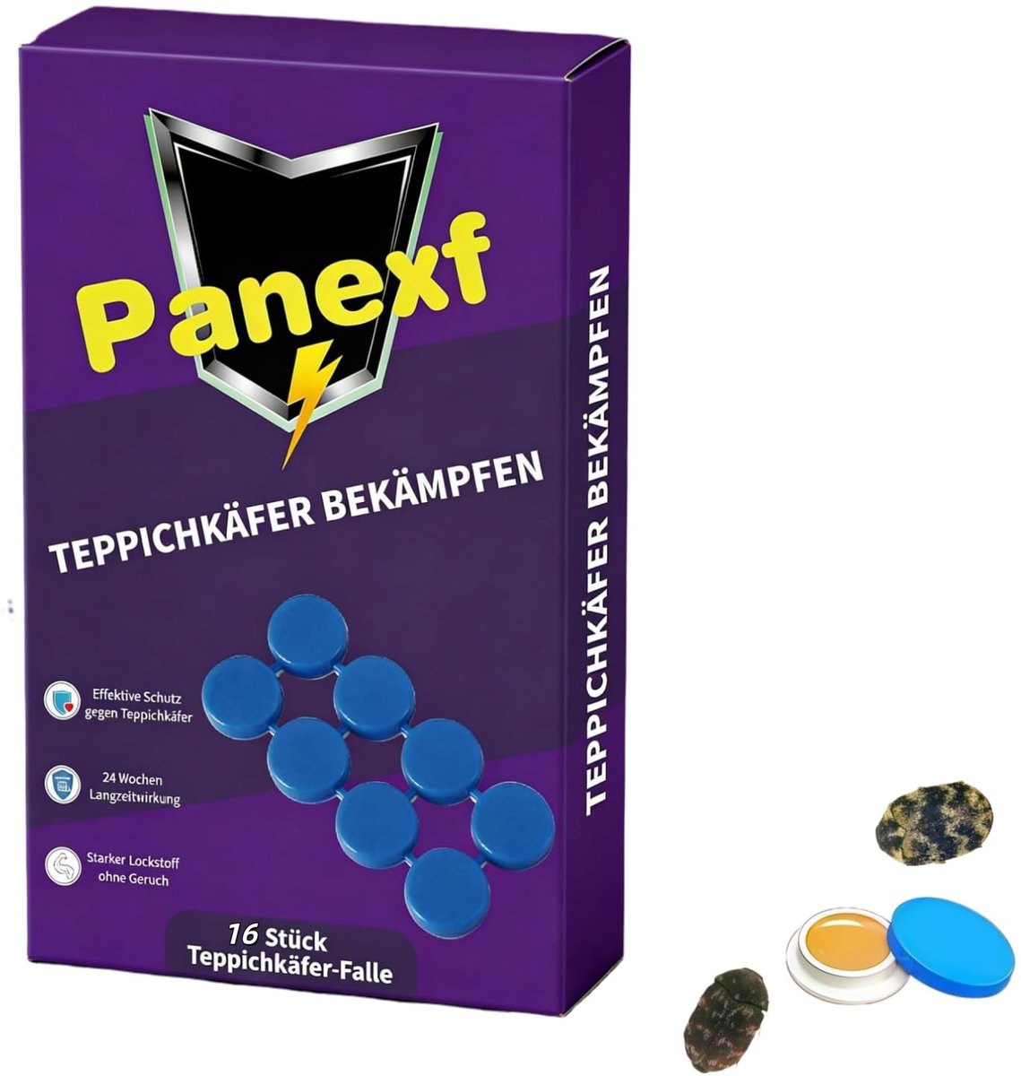 Solidchoice - 16 Stuks Tapijtkever Vallen met Dubbelzijdige Plakband