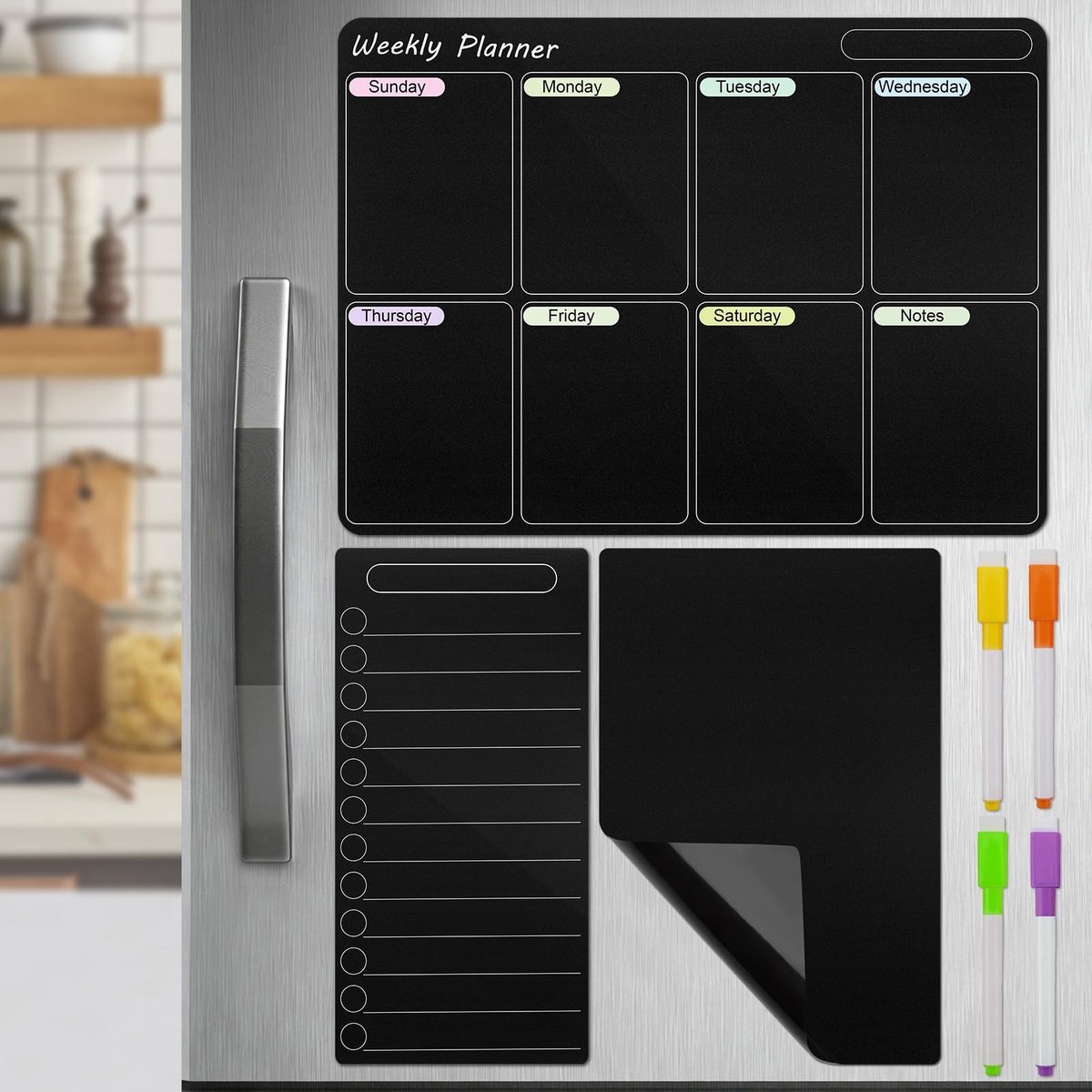 Solidchoice - Magnetische Weekplanner voor de Koelkast 42 x 30 cm