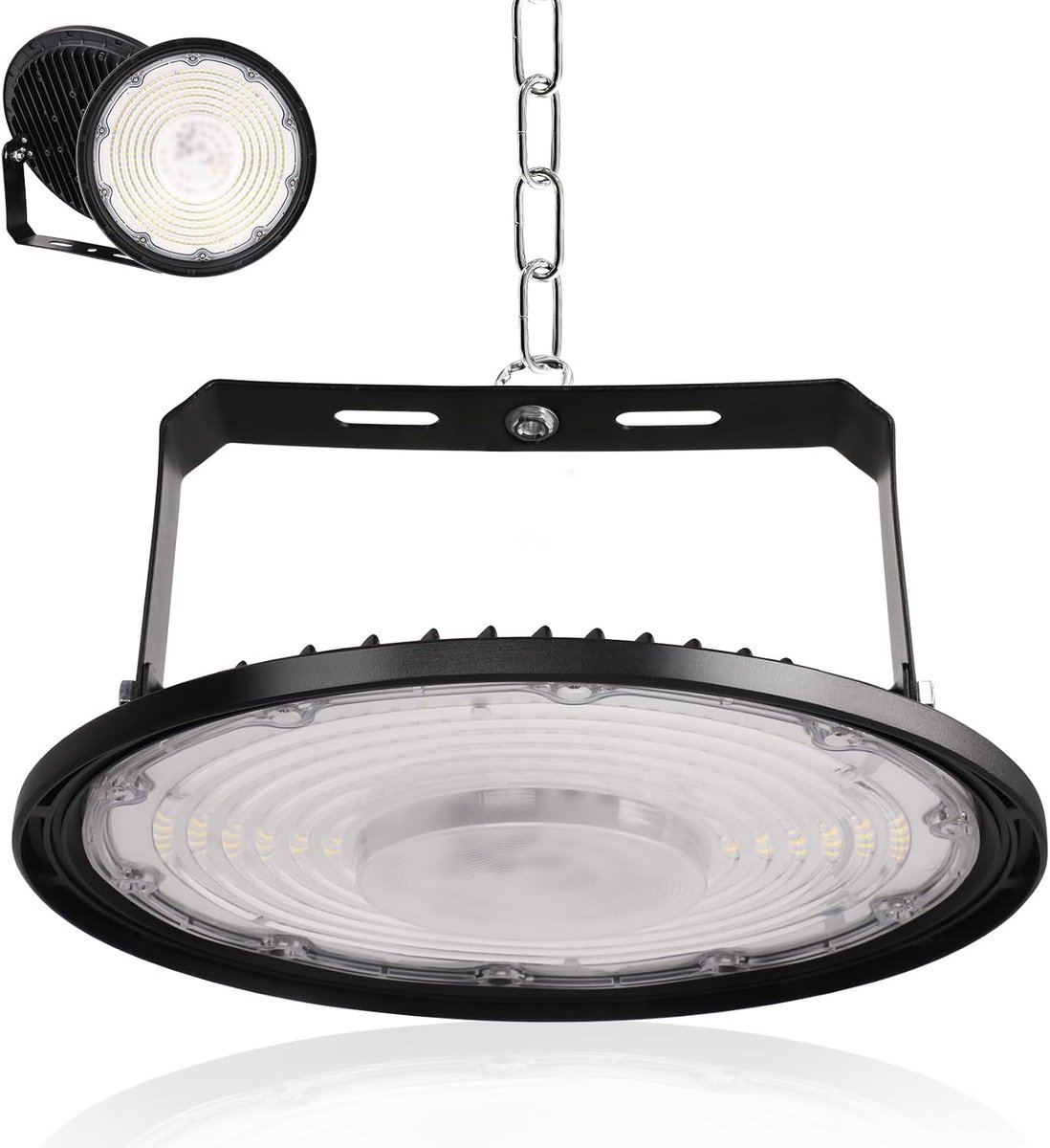 UFO Industrial Led Spotlight 300W,Fosingut LED High Bay Light Workshop Lamp 6500K Cold White,IP65 Waterproof UFO High - ShopVlot