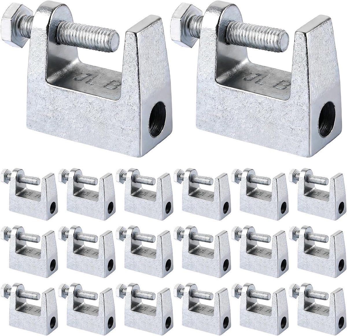 JMIATRY 20 stuks draagklemmen M12, klemhouders, stalen dragers voor klemmen en spanners, houtbewerking gereedschap - ShopVlot