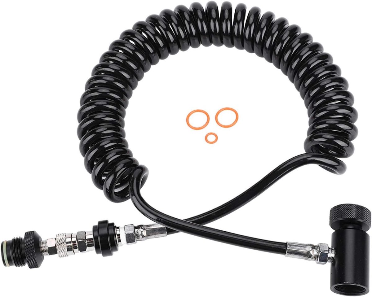 External Pipe Kit, Paintball Marking Connection Valve for External Bobbin Cylinder Paintball Hose Corrugated Hose with - ShopVlot