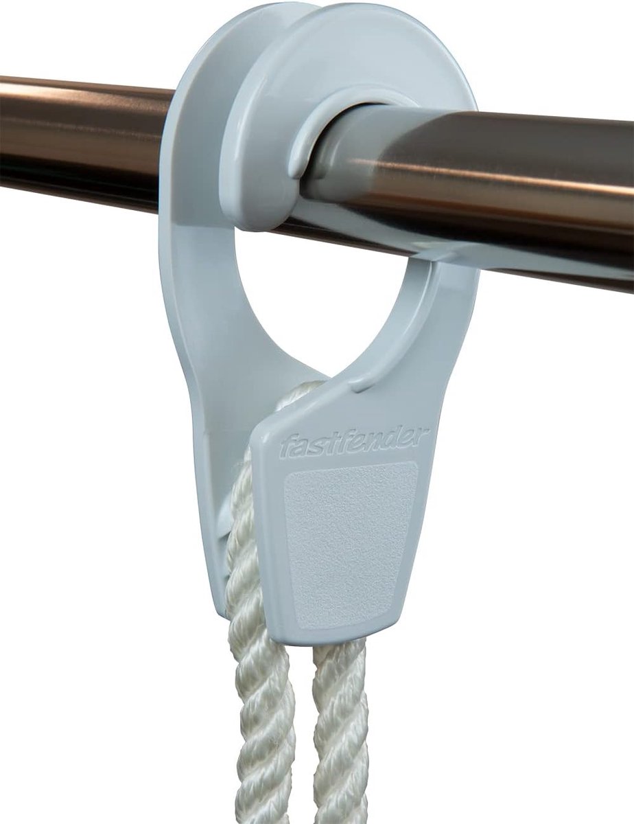 Fastfender 32 White - boat fender hangers for railings up to 32mm - ShopVlot