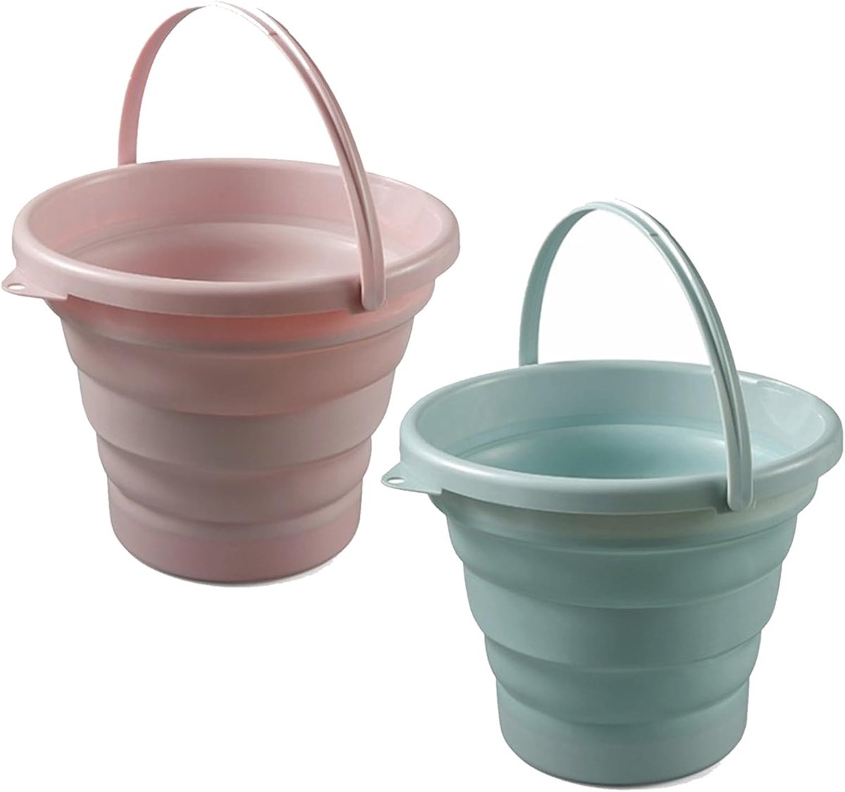 5 Litre Silicone Bucket Foldable for Camping, Travel, Fishing, Motorhomes, Home Cleaning, Space Saving - ShopVlot