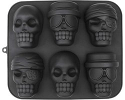 webake Skull Cakemal Halloween Silicone Molds Skull Jelly Molds 30 x 25cm Cake Bakeware for Baking for Halloween Party - ShopVlot