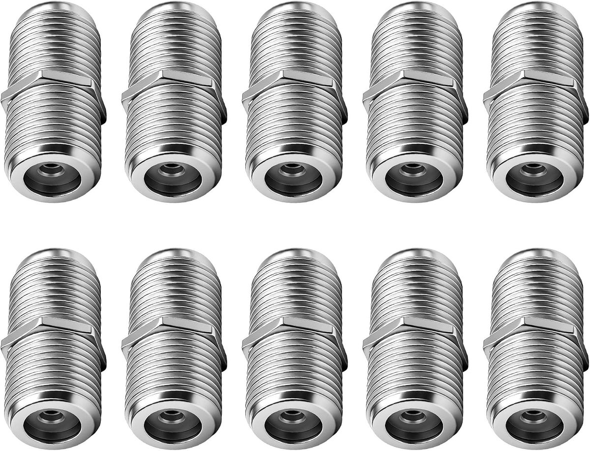 MEIRIYFA F-type adapter F-type bus naar bus coaxiale stekker koppeling adapter connector RG6 coaxiale kabelverlenging - ShopVlot