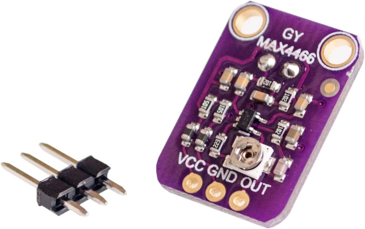 3 stks Electret Microfoon Versterker MAX4466 Module Verstelbare Gain Blue Breakout Board voor Arduino - ShopVlot