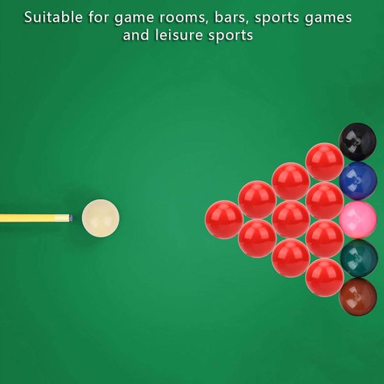 Snookerballenset 22 stuks diameter 52,5 mm biljartballen snooker van kunsthars snookers biljart voor biljarttafel - ShopVlot — afbeelding 4