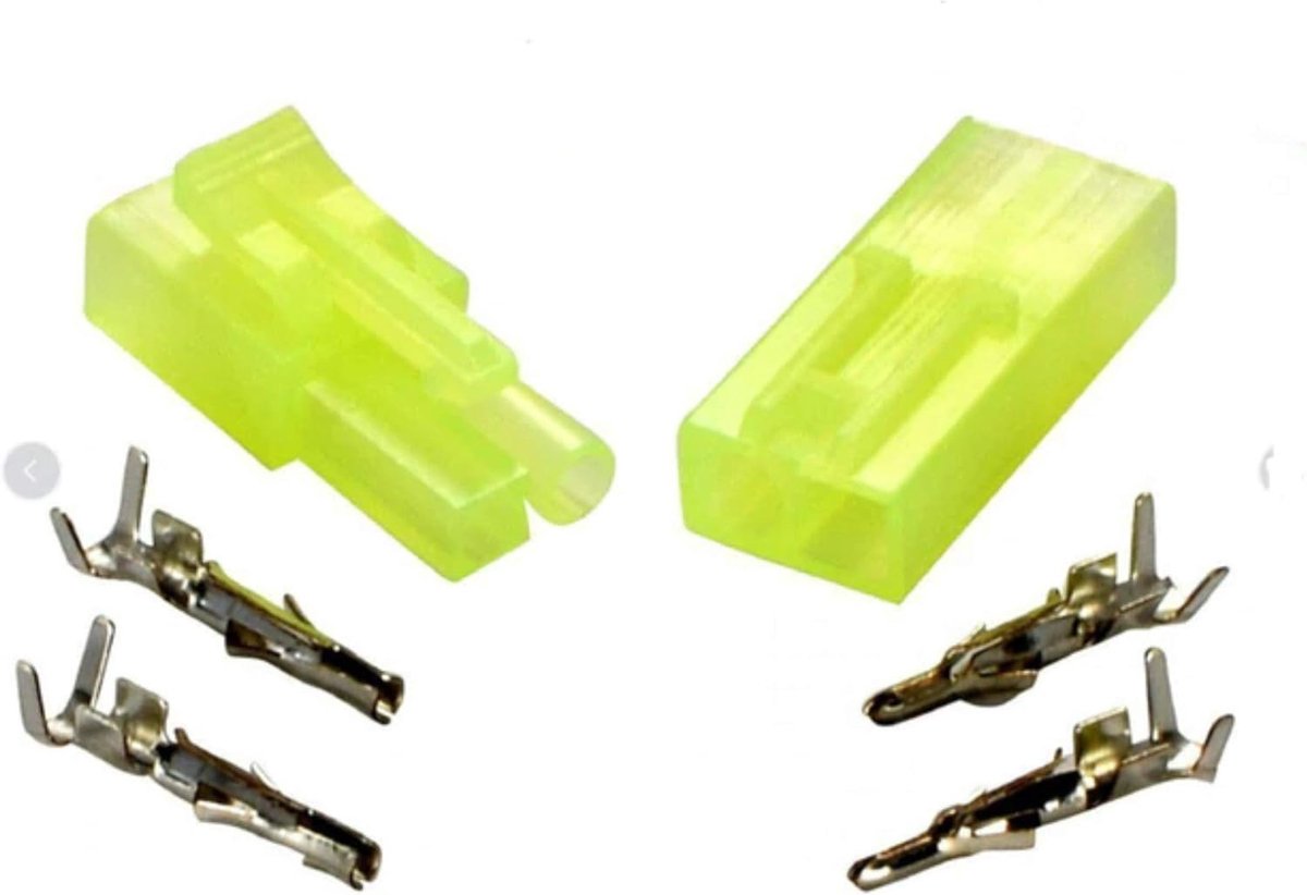 5 x Pairs of Premium Mini Nylon Japan 9.5mm Connectors, Plug Socket Male Female with Pins, Crimping - ShopVlot
