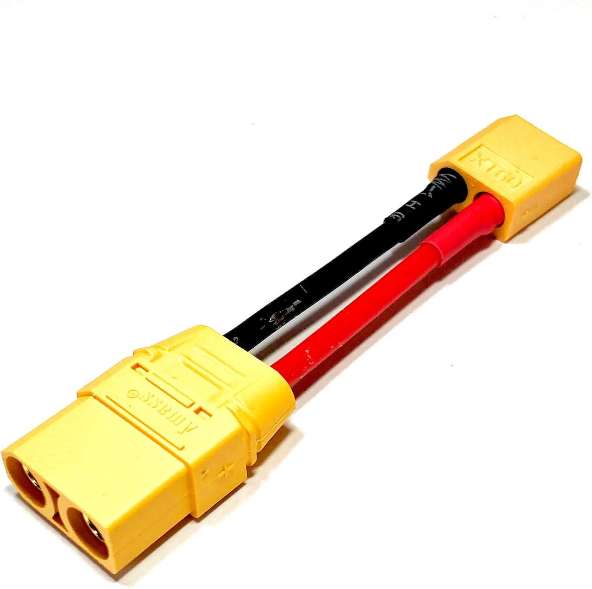 1x piece premium adapter XT90 plug female to XT60 bus male 10cm 12AWG silicone cable adapter cable high current for - ShopVlot