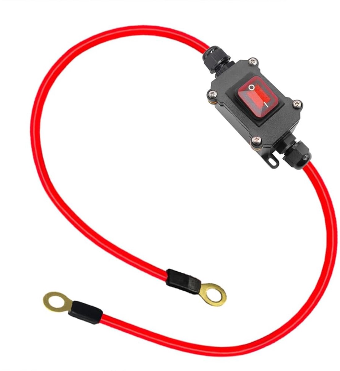 DC12V Inline Cable Switch, DC12-24V DPST, Double-Sided Cable Switch, 25A IP67 with On/Off Quick Connection/Separator - ShopVlot