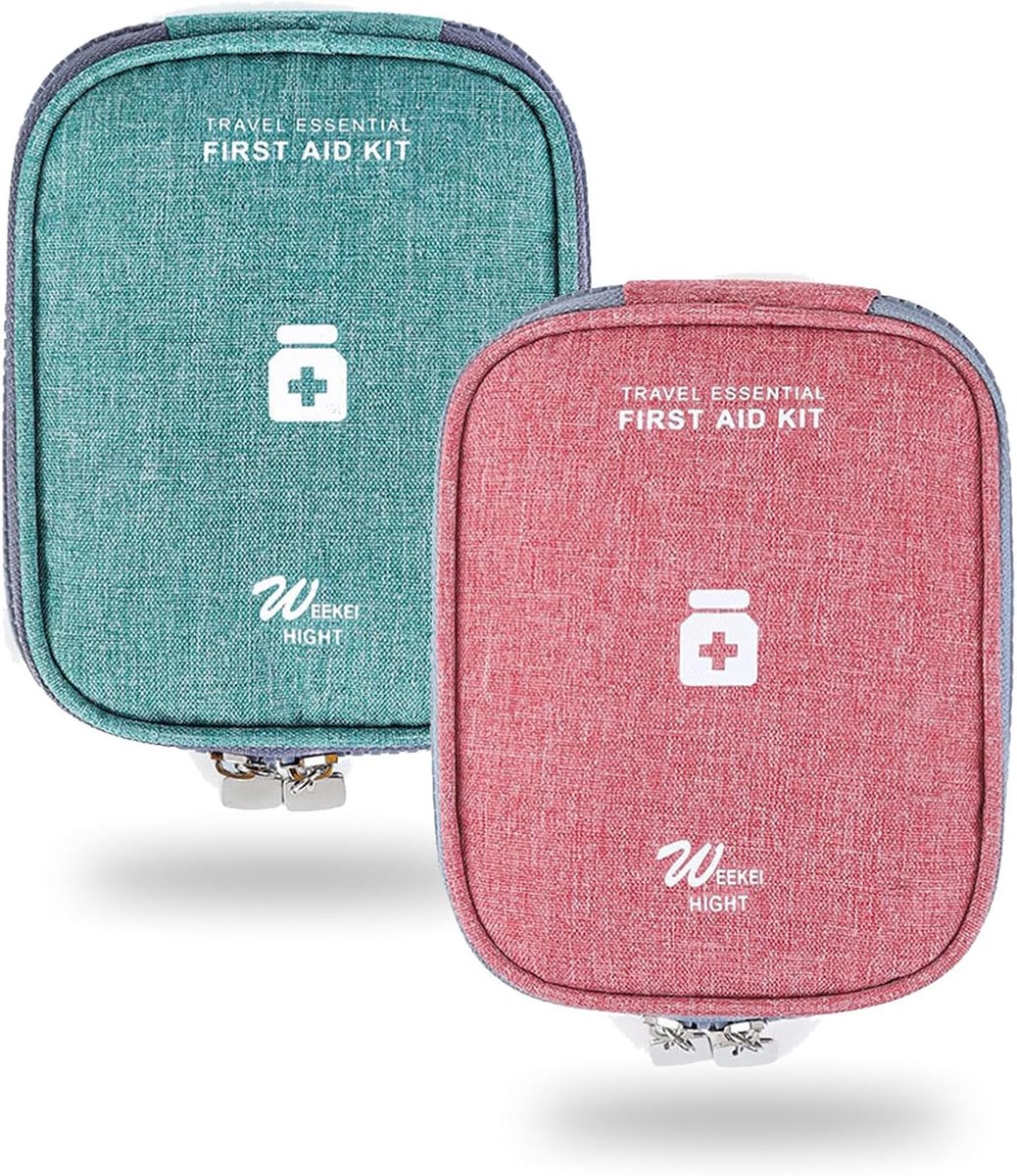 2 Pcs Travel Pharmacy Bag, Mini First Aid Bag, Portable Medicine Bag, Emergency Trauma Set, Pill Organizer Bags, for - ShopVlot