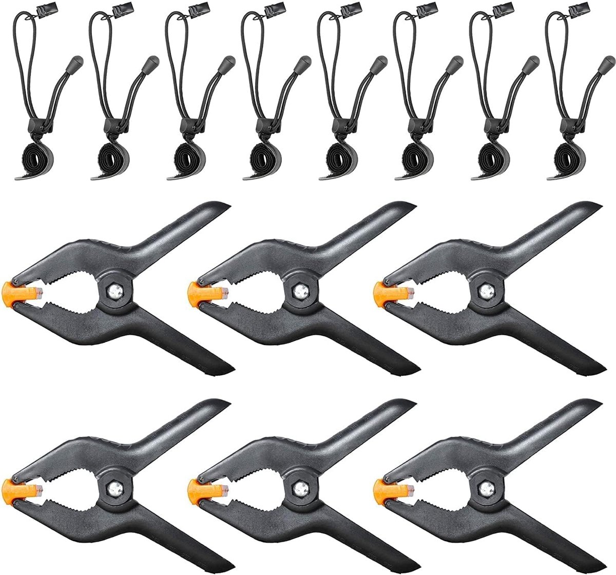 EMART Clamps Set 14 Pieces Spring Clamps 4.5" and 11" Background Clamp - ShopVlot