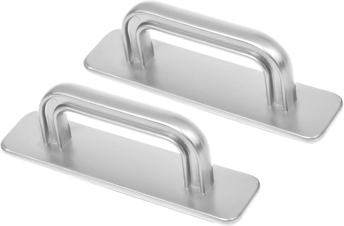 Pack of 2 Self Adhesive Cabinet Handles Plastic Balcony Door Handle No Drilling Furniture Handle Outdoor Glue for - ShopVlot