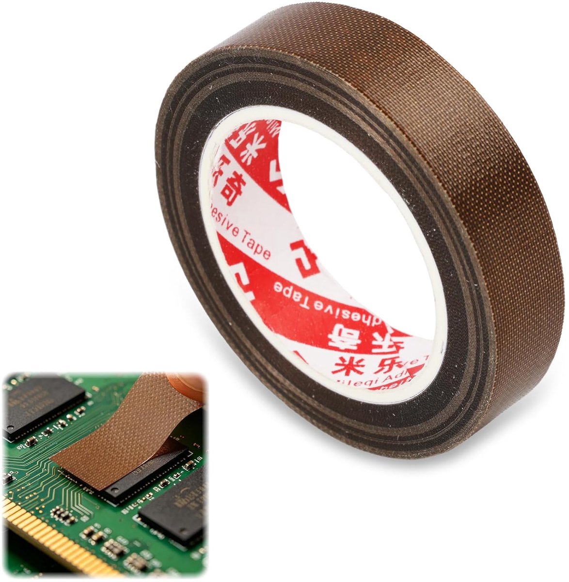 PTFE-tape, zelfklevend, 13 mm x 10 m, tape voor hoge temperaturen tot 300 °C, geschikt voor vacuüm- en - ShopVlot