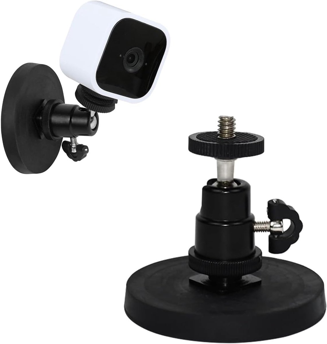 Magnetic Bracket with 1/4 Screw, No Drilling, Magnetic Blades, Camera Stand Compatible with Stick Up Cam/Eufy Cam/Arlo - ShopVlot