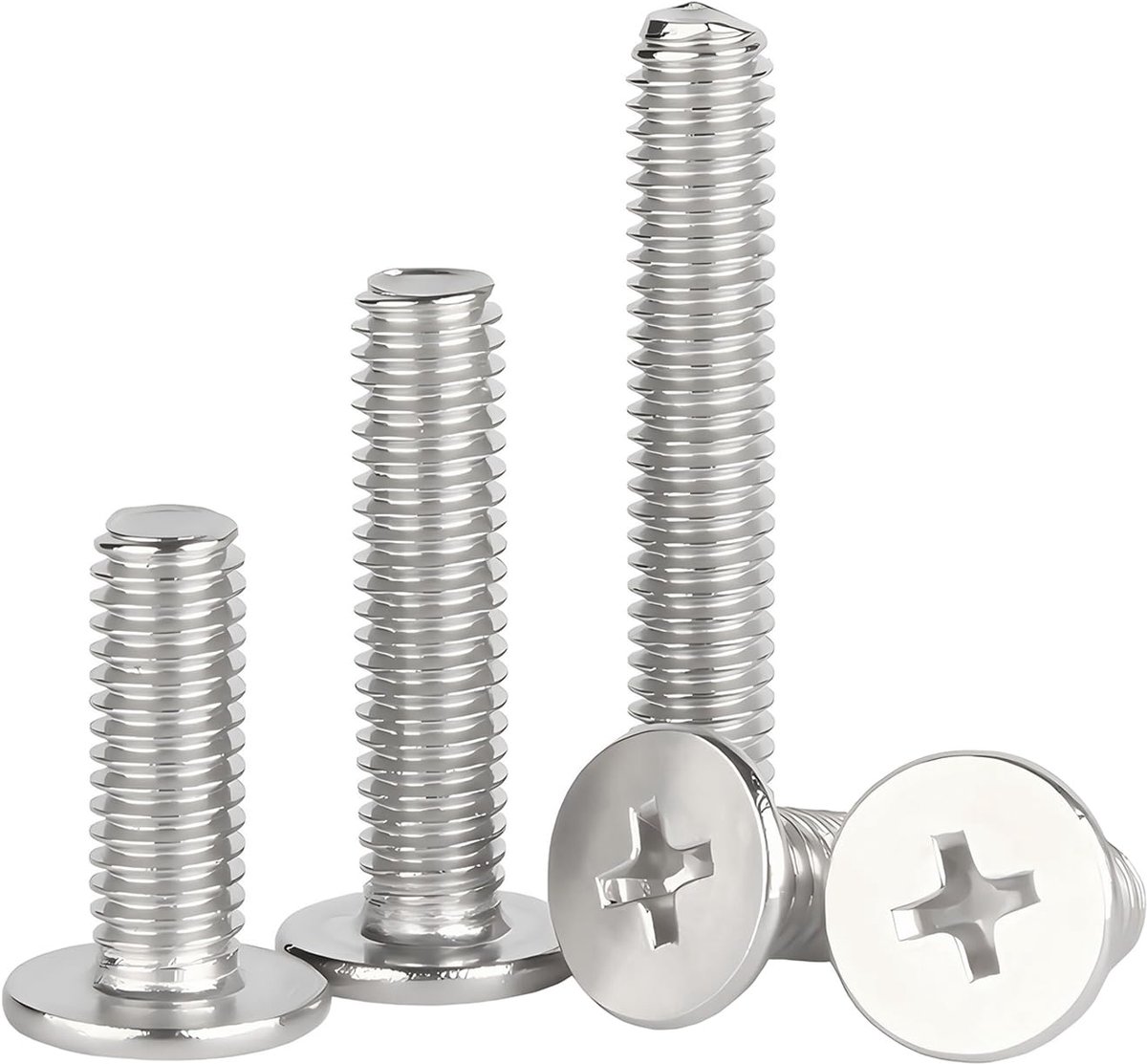 20pcs thin flat head machine screws M5x10mm - ShopVlot