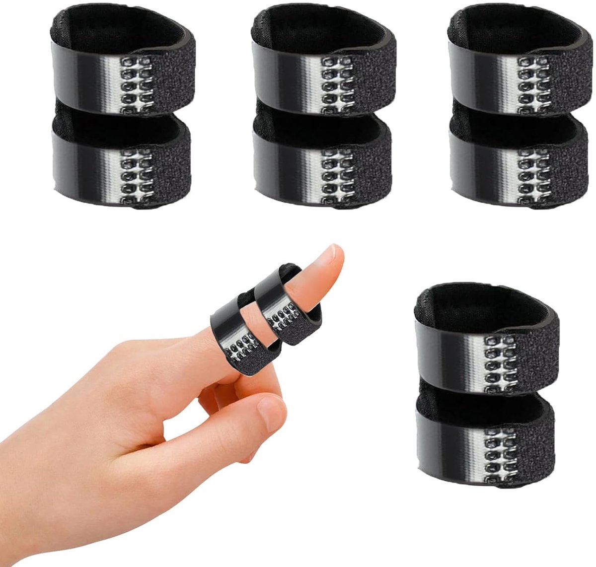 4 adjustable finger splints. Provides stabilized support for arthritis and snap finger for all fingers. Suitable for - ShopVlot